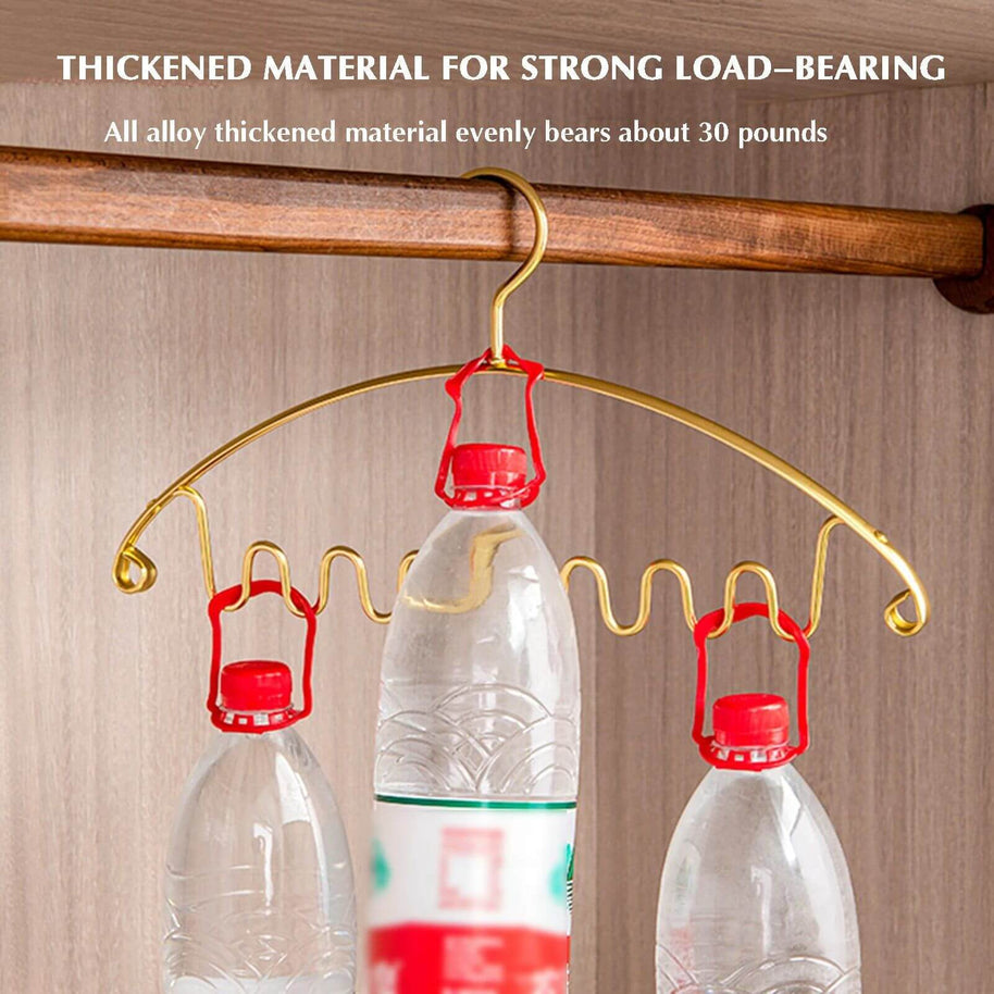 Aluminum Alloy Wave Shaped 5pcs Clothes Hanger-MinimalisticDecor.com