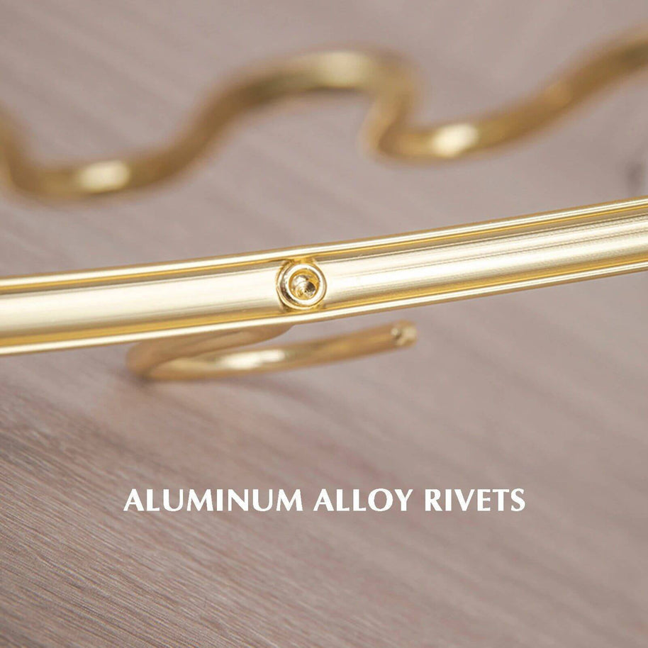 Aluminum Alloy Wave Shaped 5pcs Clothes Hanger-MinimalisticDecor.com