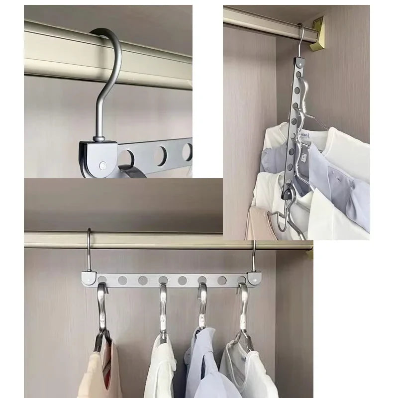 Aluminum Rotatable Clothes Hanger – 6/8 Holes-MinimalisticDecor.com