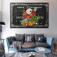 American Express American Express: Mr Monopoly Canvas Wall Art-MinimalisticDecor.com