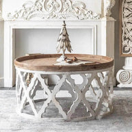 American Retro Solid Oak Wood Coffee Table Set-MinimalisticDecor.com