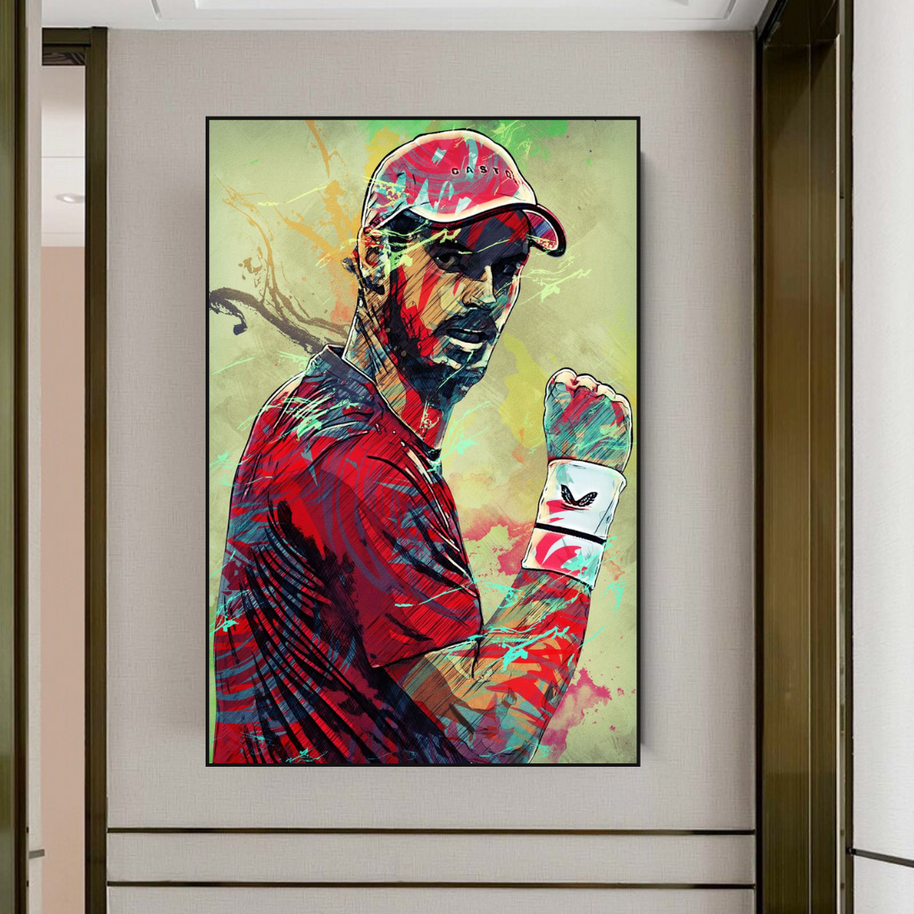 Andy Murray Tennis Legend Sports Canvas Wall Art-MinimalisticDecor.com
