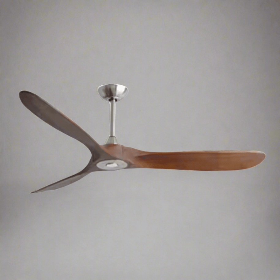 Antique Wooden Blades Large Fan Remote Controlled (2024 Edition)-MinimalisticDecor.com