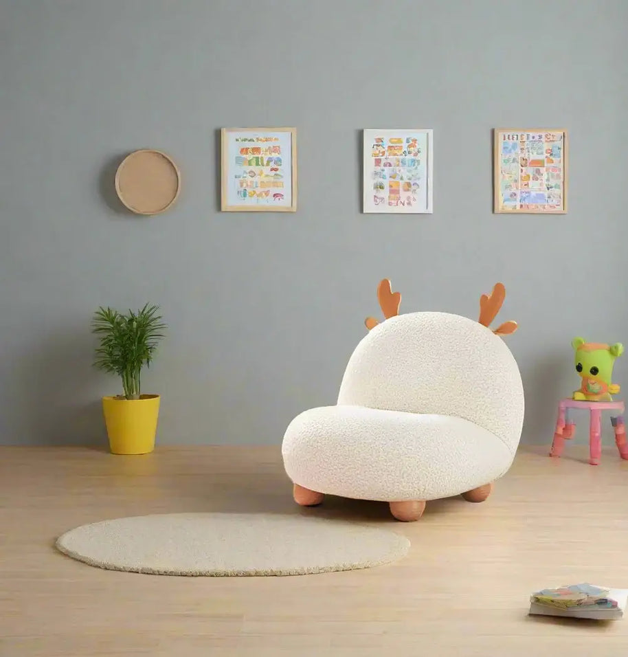 Antler Hug Kids Sofa – Deer-Inspired Comfort for Little Dreamers-MinimalisticDecor.com