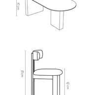 Arch Rock Slab Dining Table Set – Modern Elegance with Timeless Durability-MinimalisticDecor.com