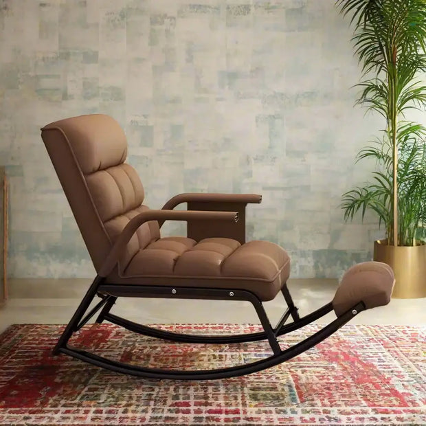 Arm Rest Modern Vintage Merged Rocking Chair-MinimalisticDecor.com