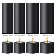 Artistic Cylindrical Hanging Fireplace – High Carbon Steel, Electric or Fuel Option-MinimalisticDecor.com