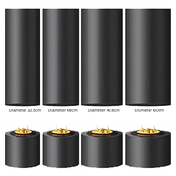 Artistic Cylindrical Hanging Fireplace – High Carbon Steel, Electric or Fuel Option-MinimalisticDecor.com