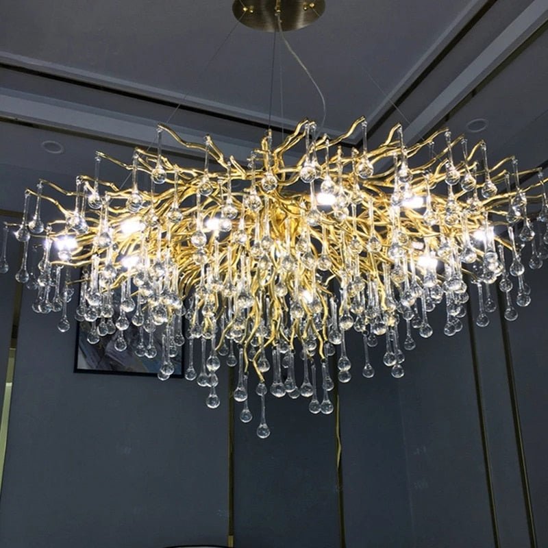 Artpad Rectangular Crystal Chandelier-MinimalisticDecor.com