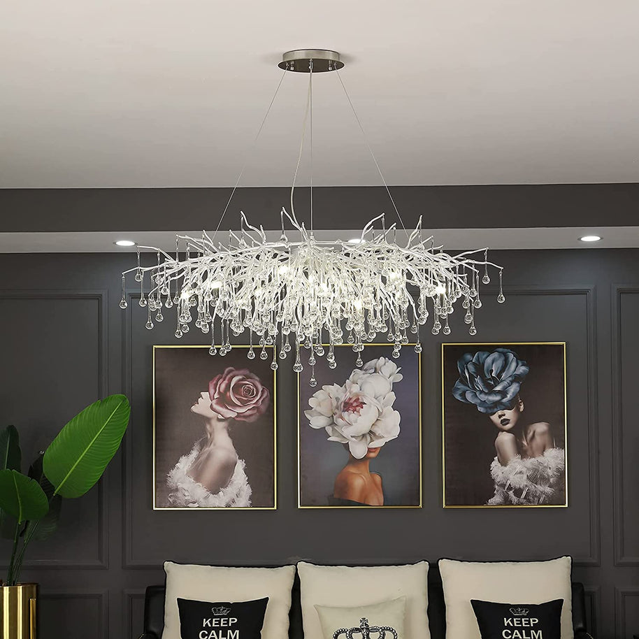 Artpad Rectangular Crystal Chandelier-MinimalisticDecor.com