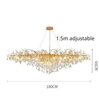 Artpad Rectangular Crystal Chandelier-MinimalisticDecor.com