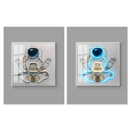 Astronaut 3D Neon Wall Art – Bold & Customizable Space-Inspired Design-MinimalisticDecor.com