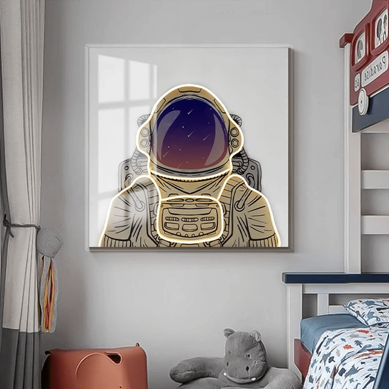 Astronaut 3D Neon Wall Art – Bold & Customizable Space-Inspired Design-MinimalisticDecor.com