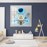 Astronaut 3D Neon Wall Art – Bold & Customizable Space-Inspired Design-MinimalisticDecor.com