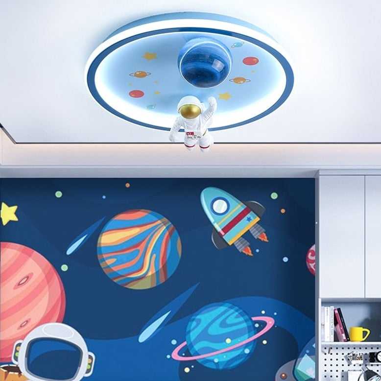 Astronaut Ceiling Light | Kids Room Astronaut Galaxy Ceiling Light-MinimalisticDecor.com