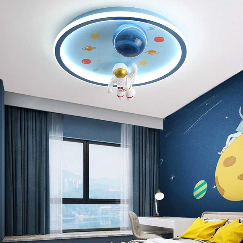 Astronaut Ceiling Light | Kids Room Astronaut Galaxy Ceiling Light-MinimalisticDecor.com