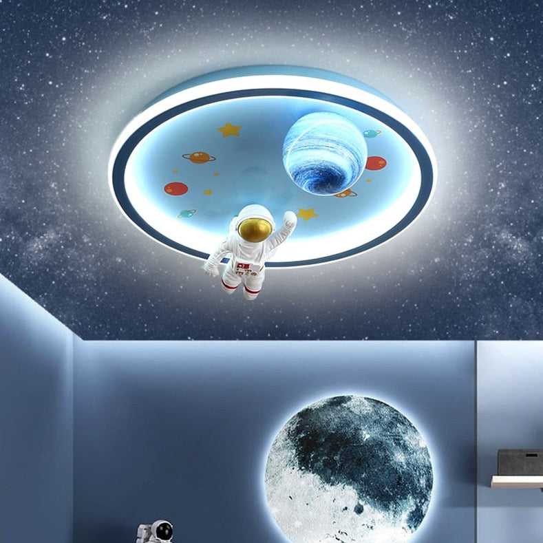 Astronaut Ceiling Light | Kids Room Astronaut Galaxy Ceiling Light-MinimalisticDecor.com