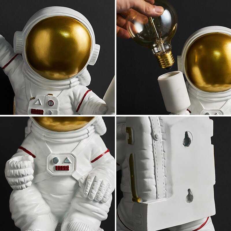 Astronaut Model Night Light Resin Bedside Table Lamp-MinimalisticDecor.com