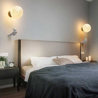 Astronaut on Moon Wall Lamp - Kids Room Lighting-MinimalisticDecor.com