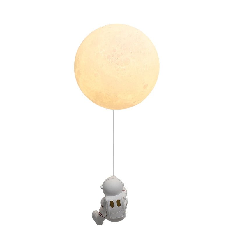 Astronaut on Moon Wall Lamp - Kids Room Lighting-MinimalisticDecor.com