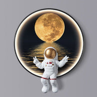 Astronaut on Moon Wall Light: Illuminate with Space-MinimalisticDecor.com