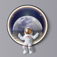 Astronaut on Moon Wall Light: Illuminate with Space-MinimalisticDecor.com