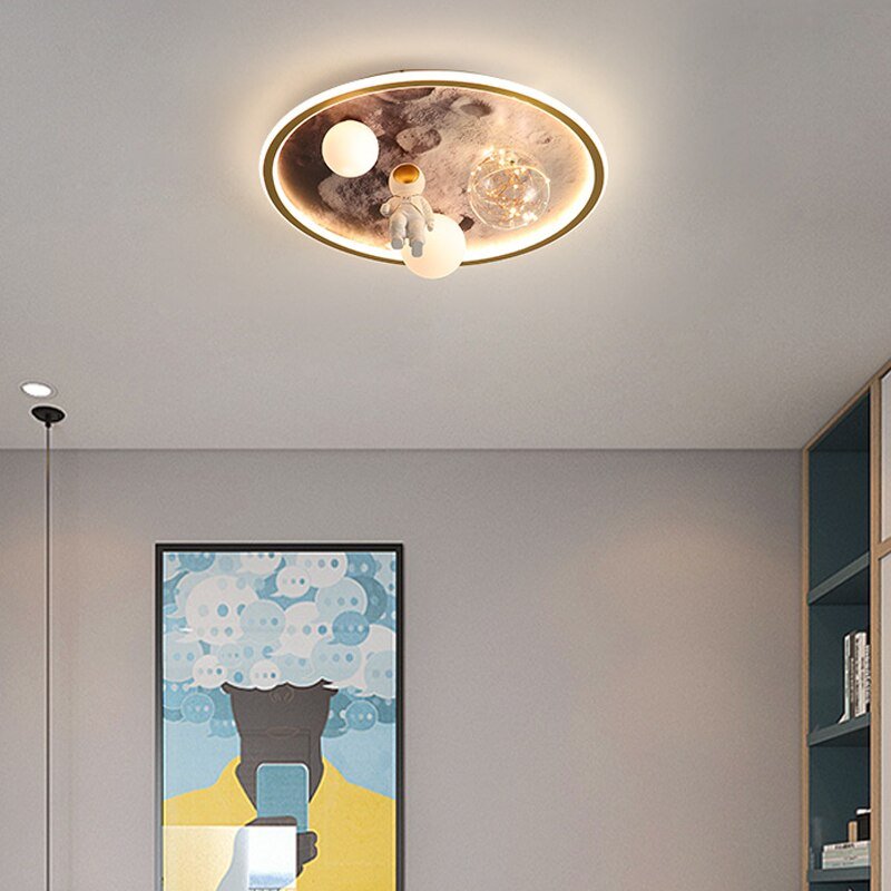 Astronauts Led Lights Chandelier Kids Room-MinimalisticDecor.com