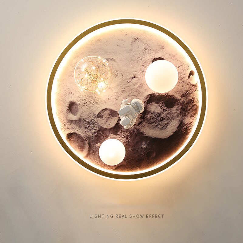 Astronauts Led Lights Chandelier Kids Room-MinimalisticDecor.com