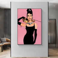 Audrey Hepburn Canvas Wall Art: Elegant & Timeless-MinimalisticDecor.com
