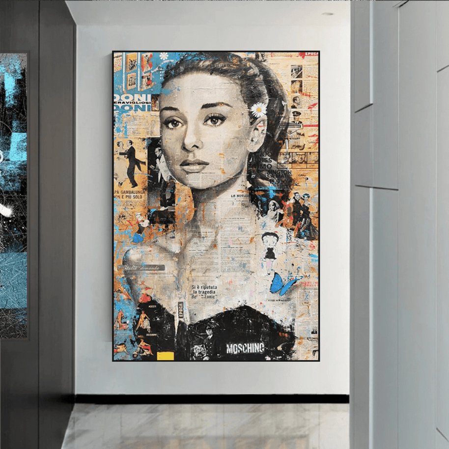 Audrey Hepburn Canvas Wall Art: Elevate Your Space-MinimalisticDecor.com