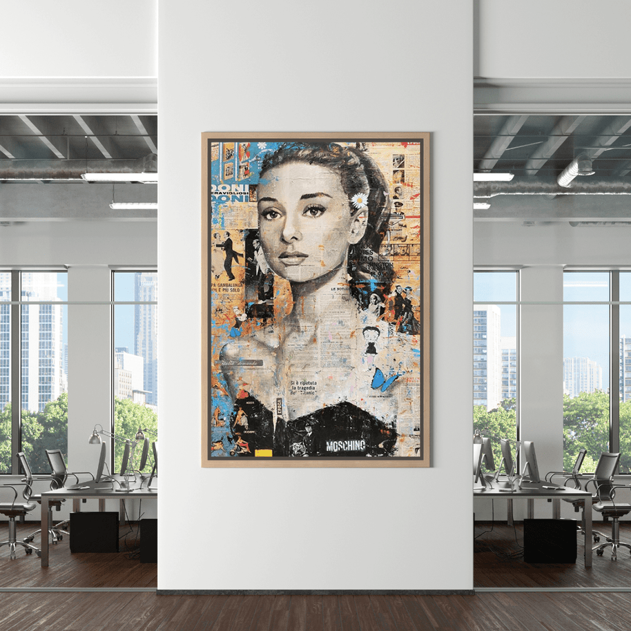 Audrey Hepburn Canvas Wall Art: Elevate Your Space-MinimalisticDecor.com