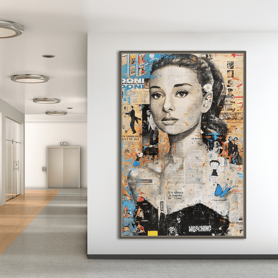 Audrey Hepburn Canvas Wall Art: Elevate Your Space-MinimalisticDecor.com