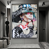 Audrey Hepburn Canvas Wall Art: Timeless Decor-MinimalisticDecor.com