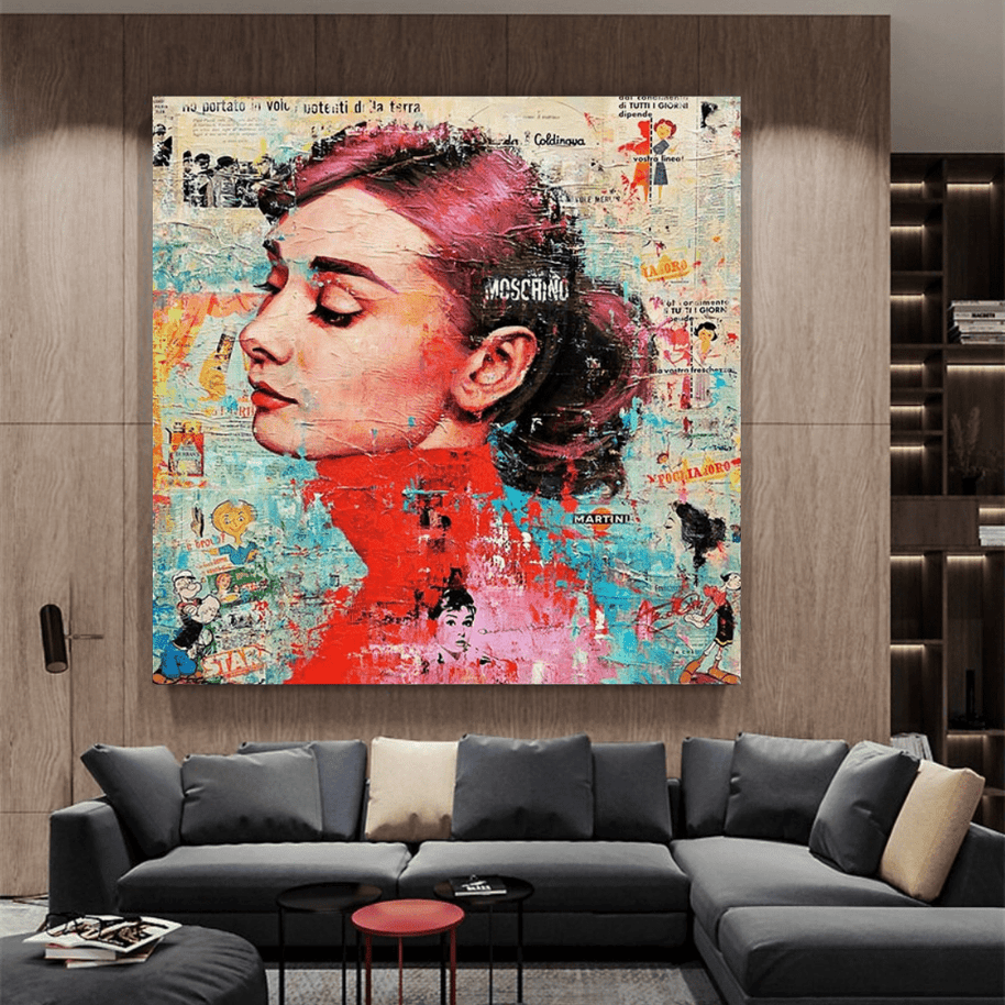 Audrey Hepburn Canvas Wall Art: Unique and Captivating-MinimalisticDecor.com