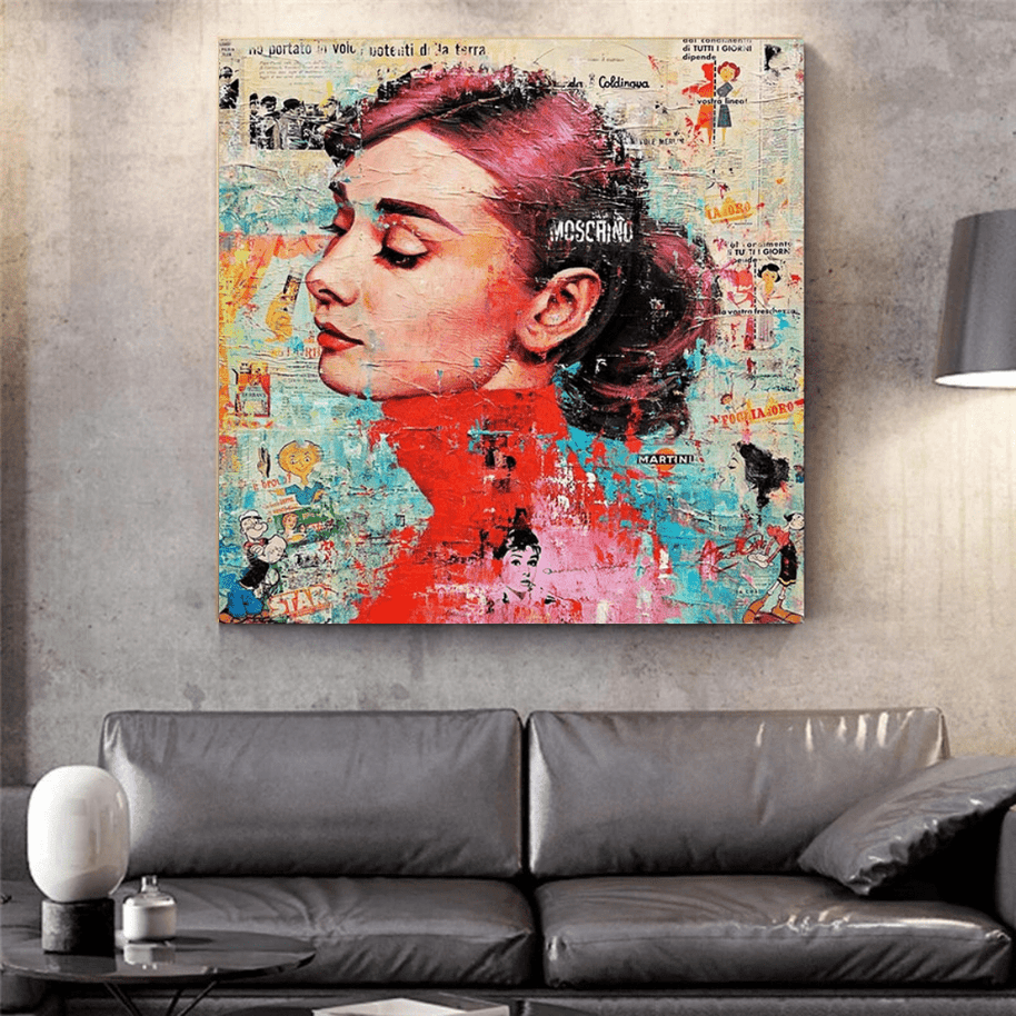 Audrey Hepburn Canvas Wall Art: Unique and Captivating-MinimalisticDecor.com