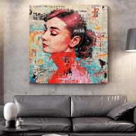 Audrey Hepburn Canvas Wall Art: Unique and Captivating-MinimalisticDecor.com