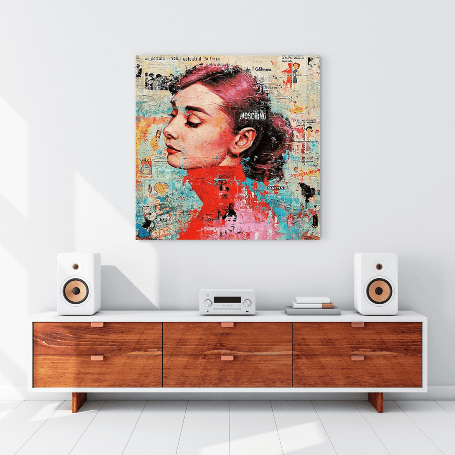 Audrey Hepburn Canvas Wall Art: Unique and Captivating-MinimalisticDecor.com