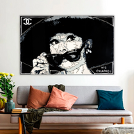 Audrey Hepburn Chanel – Alec Canvas Wall Art-MinimalisticDecor.com