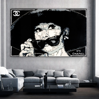 Audrey Hepburn Chanel – Alec Canvas Wall Art-MinimalisticDecor.com