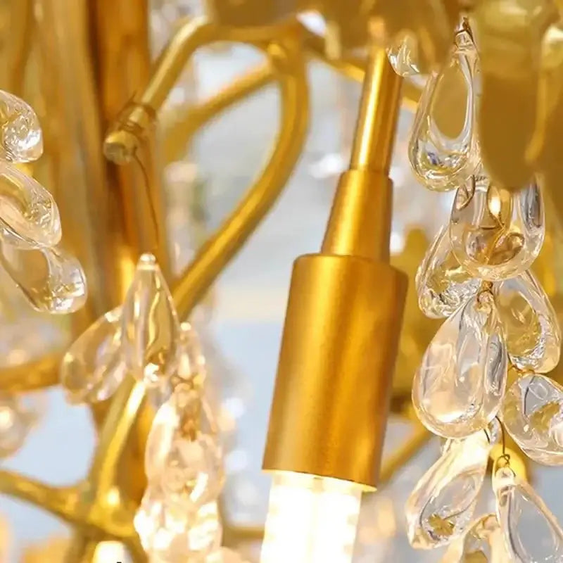 Autumn Leaves Fall Crystal Chandelier Lighting-MinimalisticDecor.com