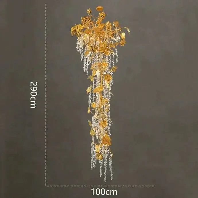 Autumn Leaves Fall Crystal Chandelier Lighting-MinimalisticDecor.com