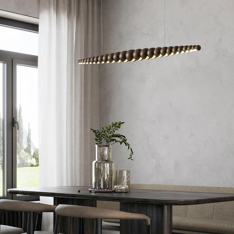 Bamboo Wood Globe Bar LED Pendant Light-MinimalisticDecor.com