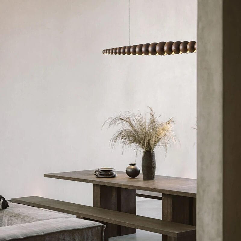 Bamboo Wood Globe Bar LED Pendant Light-MinimalisticDecor.com