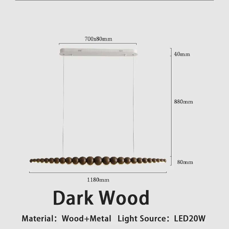 Bamboo Wood Globe Bar LED Pendant Light-MinimalisticDecor.com