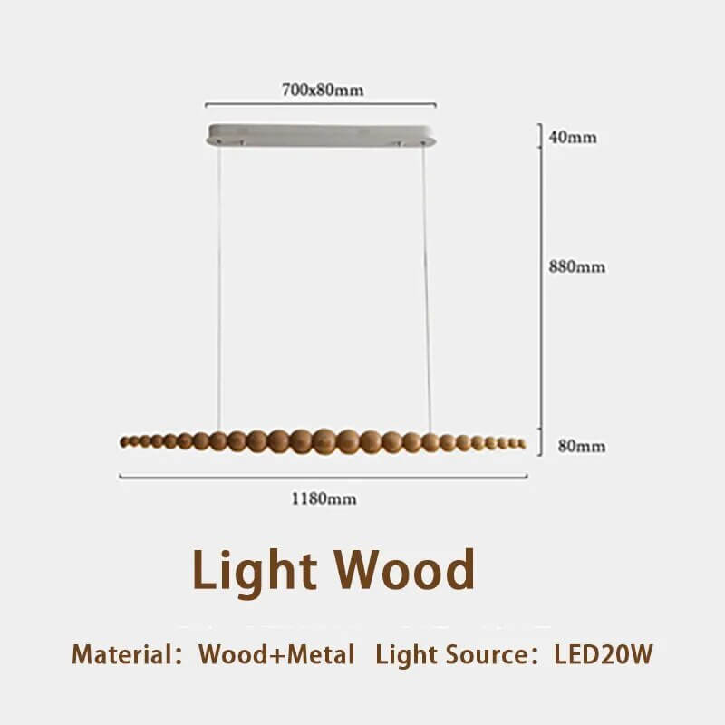 Bamboo Wood Globe Bar LED Pendant Light-MinimalisticDecor.com