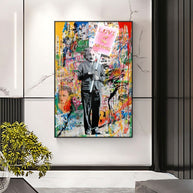 Banksy Abstract Portrait Canvas Art Prints for Home Decor-MinimalisticDecor.com
