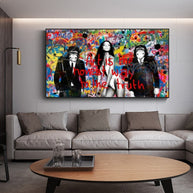 Banksy Art is Honey Way to Truth Canvas Wall Art-MinimalisticDecor.com