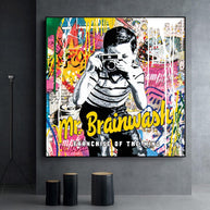 Banksy Artwork Dream Big Dreams Canvas Wall Art-MinimalisticDecor.com