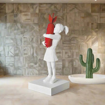 Banksy Bomb Hugger Girl Statue-MinimalisticDecor.com