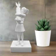 Banksy Bomb Hugger Girl Statue-MinimalisticDecor.com